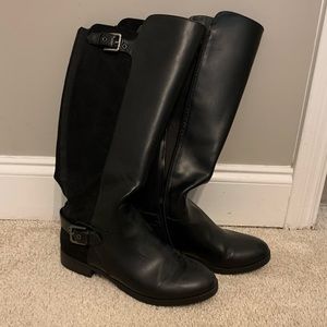 Black tall boots